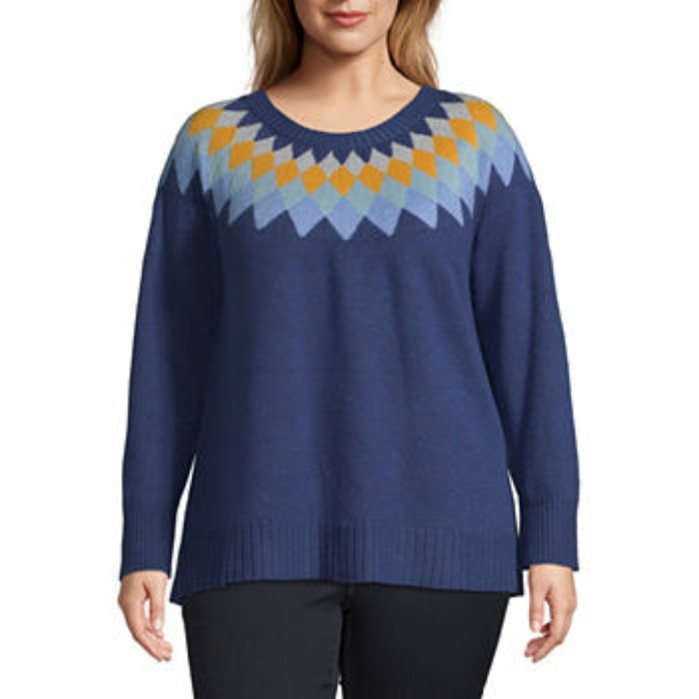 St. John's Bay Argyle Sweater